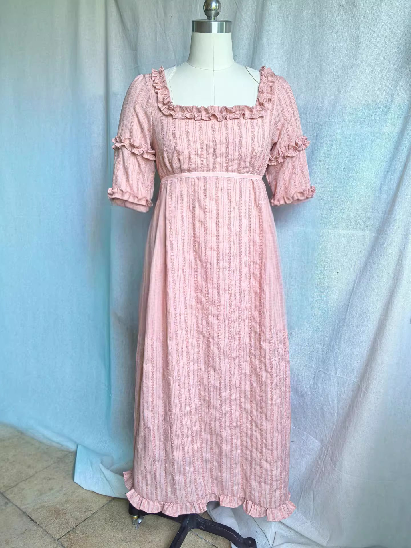 Custom Made Regency Reproduction Dress