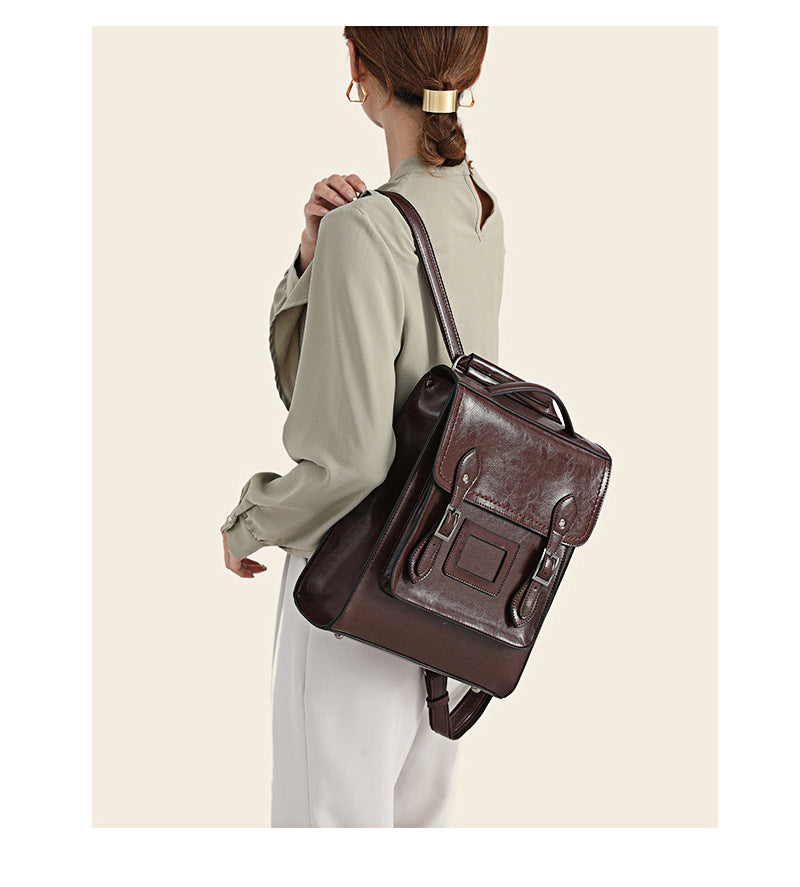 Retro Style Messenger Bag Backpack