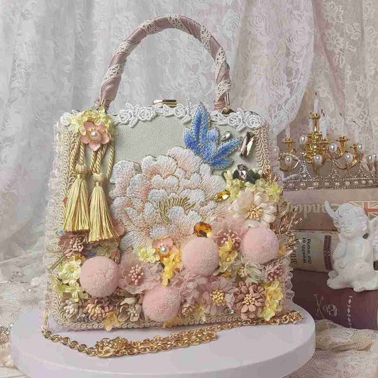 vintage handbag cottagecore fairycore bag rococo style historical clothing