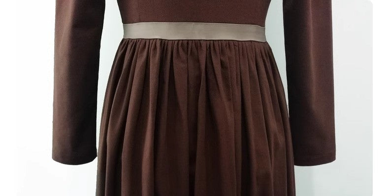 Pride and Prejudice Remake Brown Prairie Dress