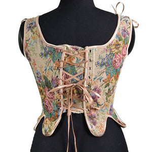 Vintage Style Jacquard Floral Corset Stay