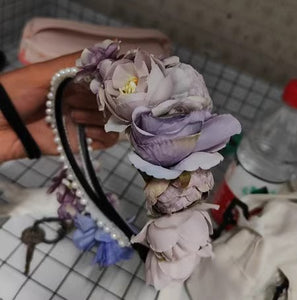 Handmade Vintage Style Flower Headband