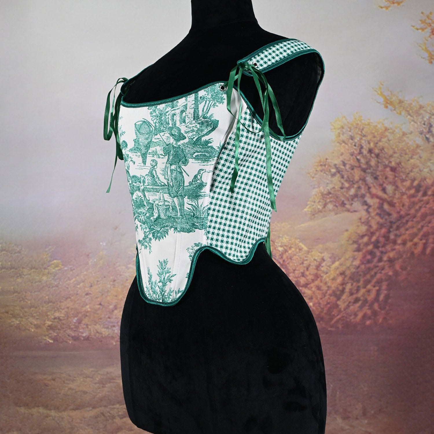 VINTAGE Corset vintage top vintage shirt handmade corset historical outfit