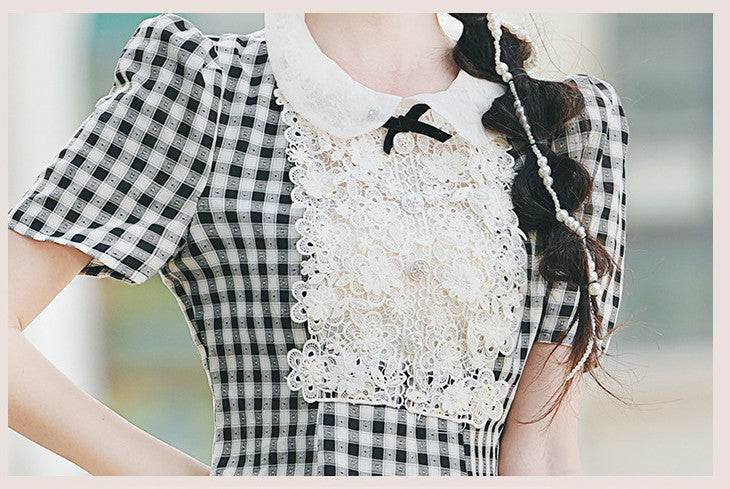 Retro Gingham Picnic Dress