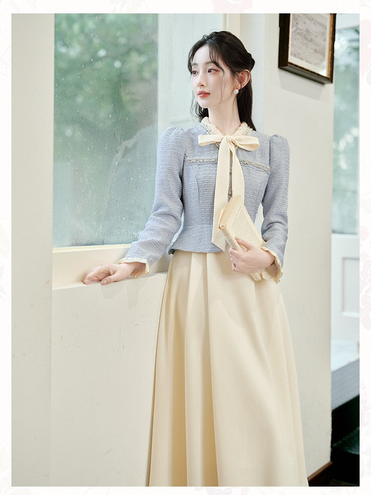 Retro Pastel Tweed Contrast Color Dress M I Retro Fairy Retro Pastel Tweed Contrast Color Dress M I Retro Fairy