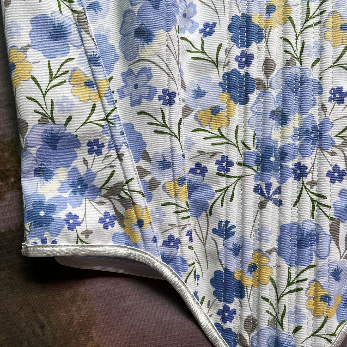 Retro Floral Bow Tie Corset