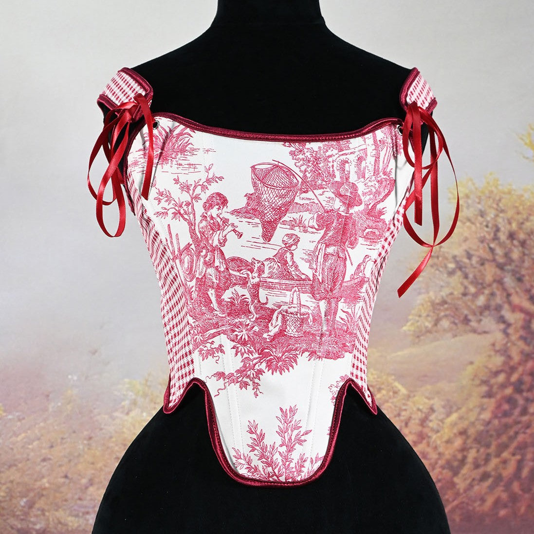 VINTAGE Corset vintage top vintage shirt handmade corset historical outfit