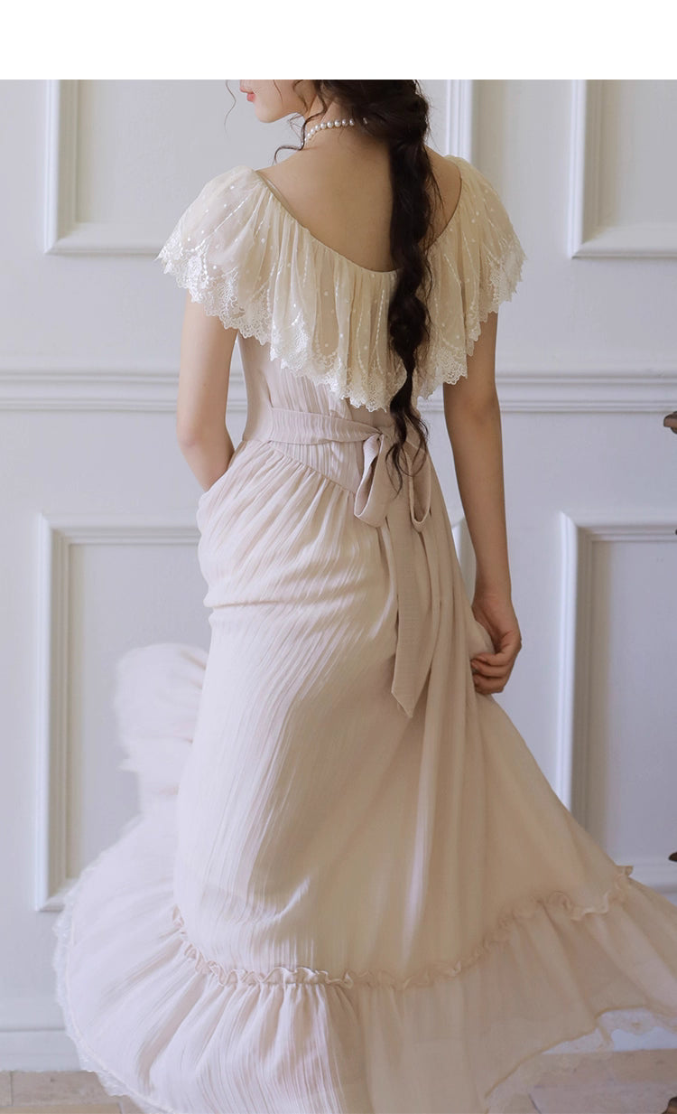 Edwardian Style Lace Patchwork Dress M I Retro Fairy Edwardian Style Lace Patchwork Dress M I Retro Fairy