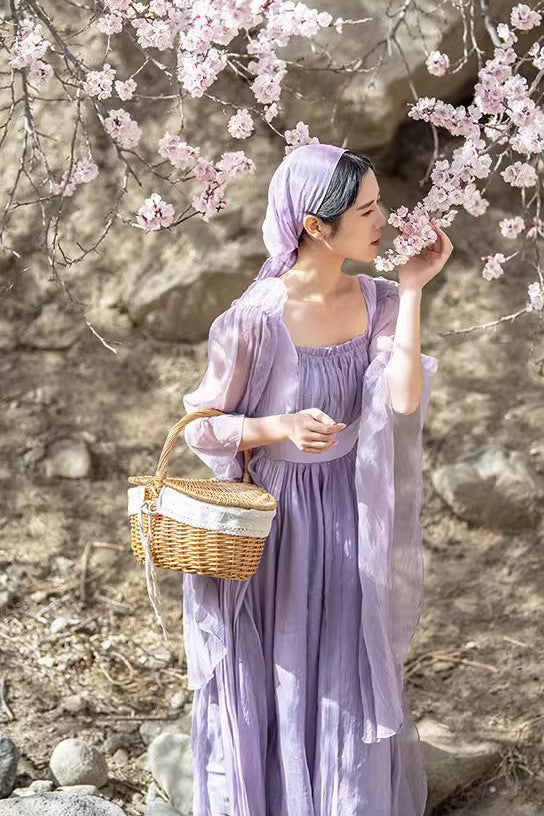 (Last Chance) Dreamy Pastel Lavender Prairie Dress S I Retro Fairy (Last Chance) Dreamy Pastel Lavender Prairie Dress S I Retro Fairy