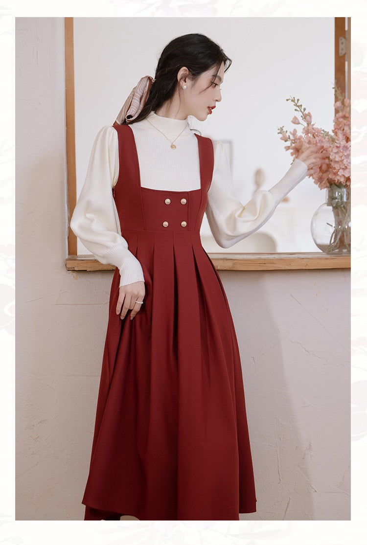 retro fashion vintage dress cottagecore dress fairycore dress academia dress librarian style