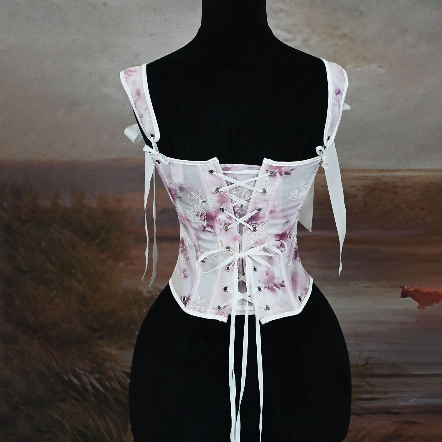 vintage corset cottagecore top fairycore top victorian corset historical fashion