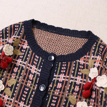 Load image into Gallery viewer, Cottagecore Embroidery Knit Cardigan
