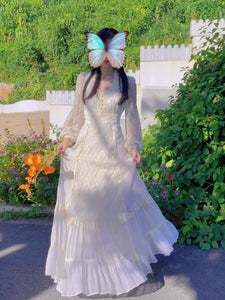 royalcore dress Gunnesax Laura Ashley dress cottagecore dress fairycore dress Vintage Princess Inspired Dress Edwardian dress