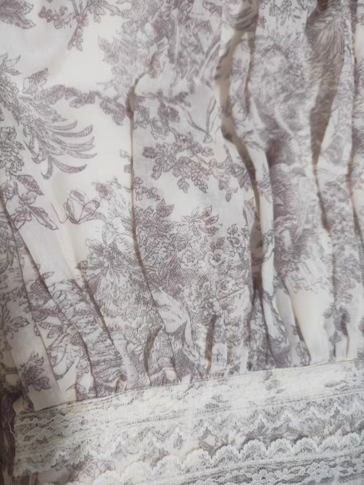 Gunne Sax Remake Rare Sleeveless Floral Dress