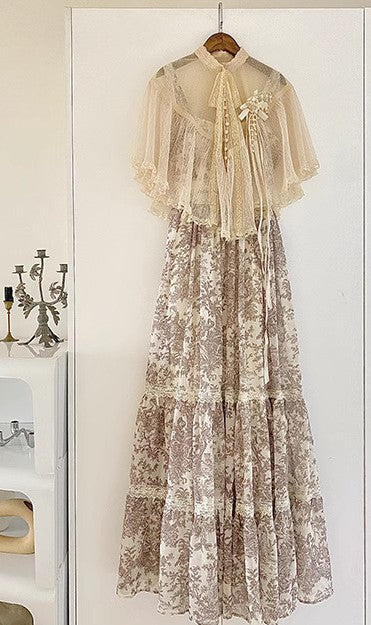 Gunne Sax Remake Rare Sleeveless Floral Dress