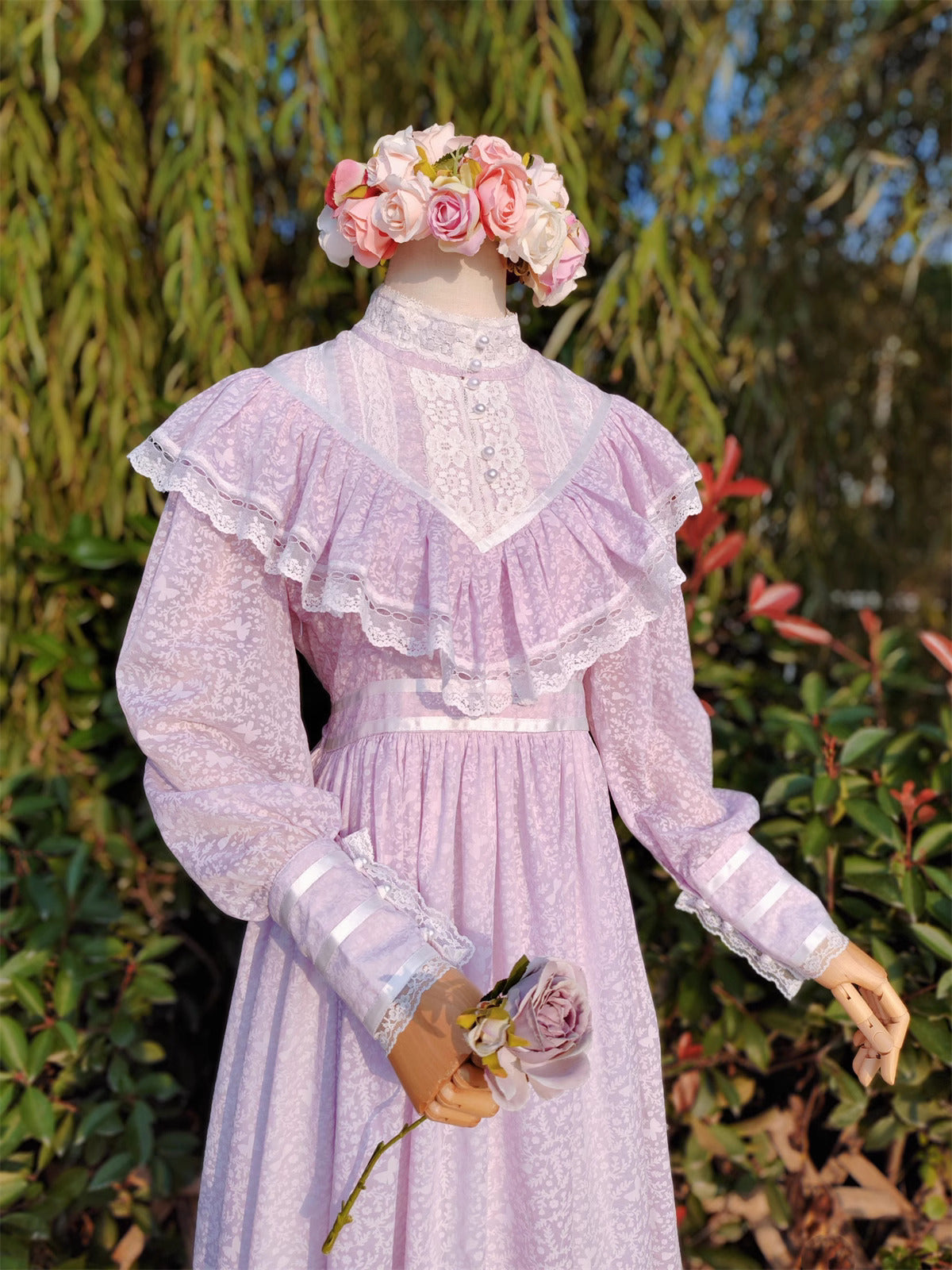 Gunne Sax Remake 70s Pastel Prairie Dress Purple / M I Retro Fairy Gunne Sax Remake 70s Pastel Prairie Dress Purple / M I Retro Fairy