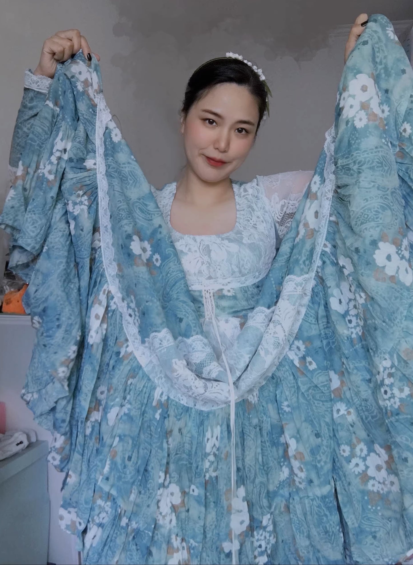 Gunne Sax Remake Floral Nile Princess Dress [Last Chance]