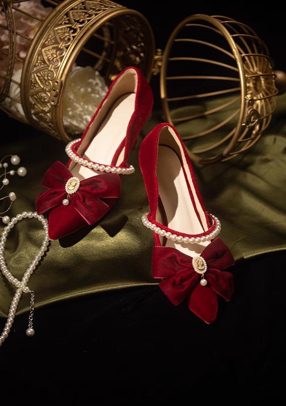 vintage shoes vintage heels fairycore shoes cottagecore shoes