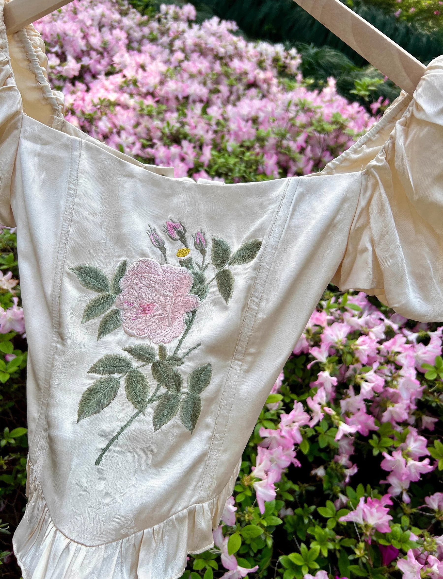 Retro Coquette Embroidery Corset & Skirt – Retro Fairy