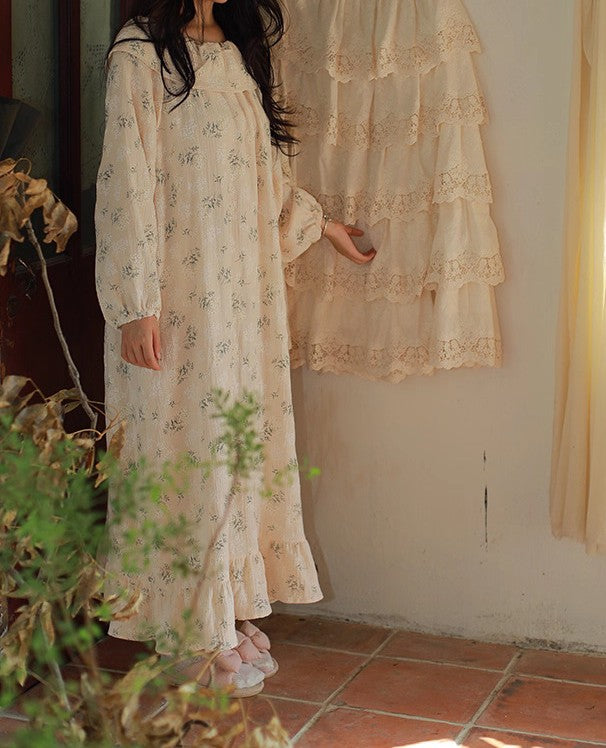 vintage dress vintage night gown lounge wear victorian edwardian dress