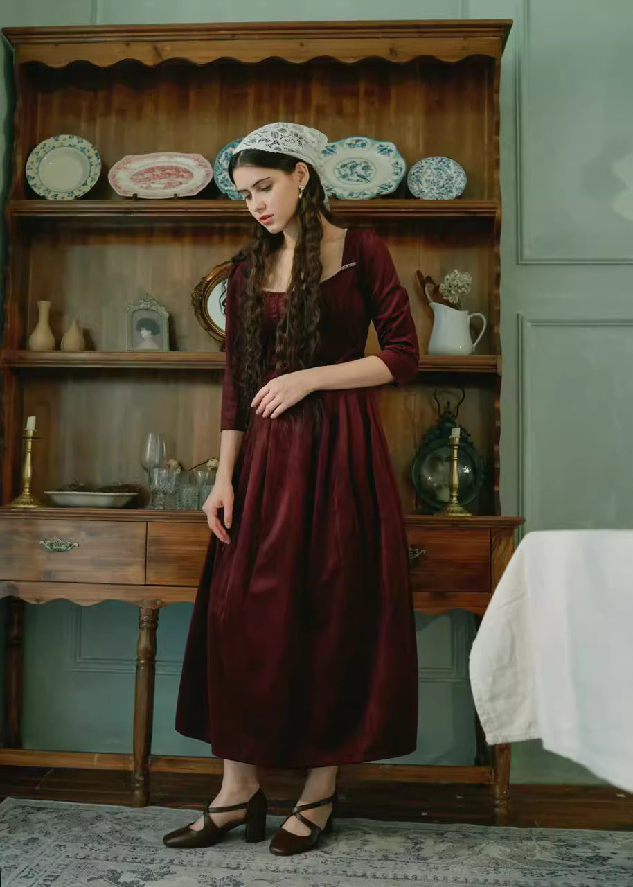 Pride and Prejudice Remake Brown Prairie Dress