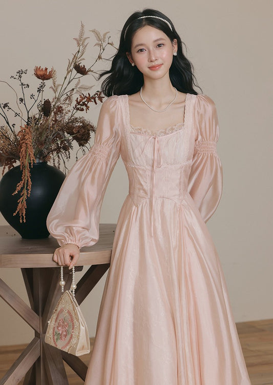 Softcore Square Collar Sakura Dress