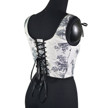 Load image into Gallery viewer, Vintage Remake Tapestry Lace up Corset
