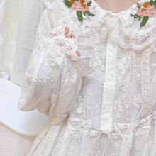 Load image into Gallery viewer, Cottagecore Embroidery Lace Dress
