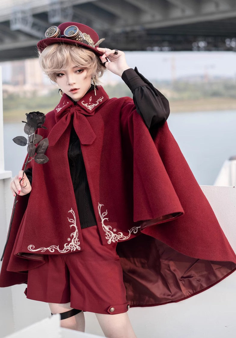Retro Academia Embroidery Cape (2 colors)