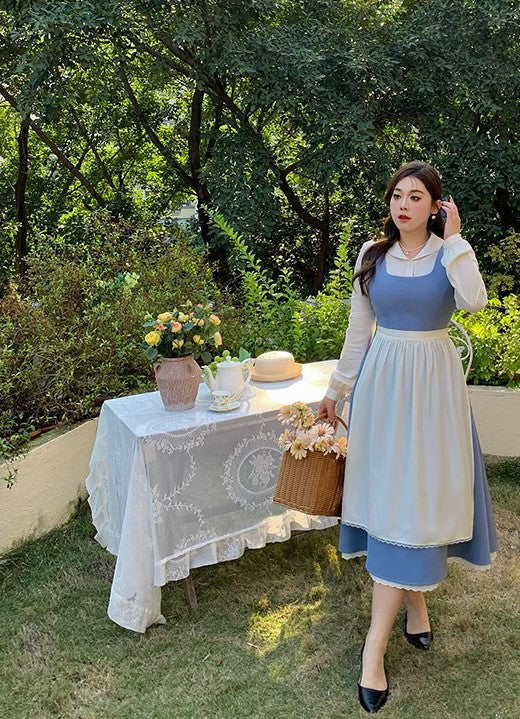 Beauty and the Beast Inspired Retro Dress (Plus size)