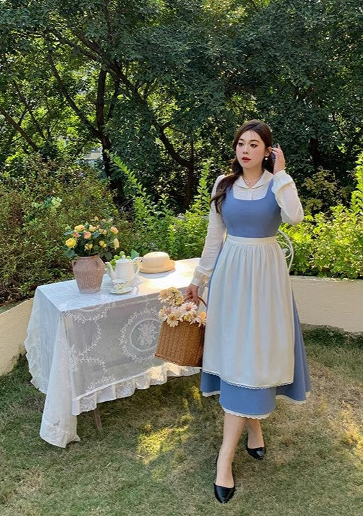 Beauty and the Beast Inspired Retro Dress (Plus size)