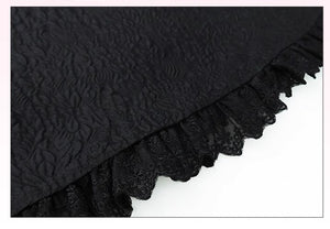 Fairycore Bow Tie Black Dress Plus Size
