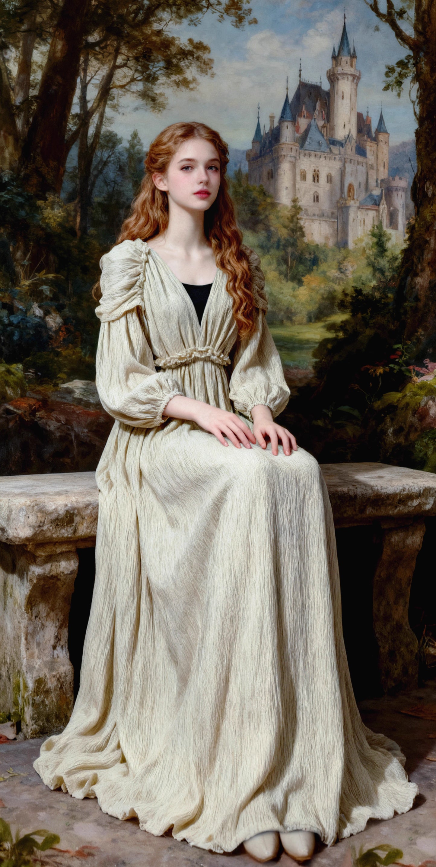 Royalcore V Neck Velvet Dress