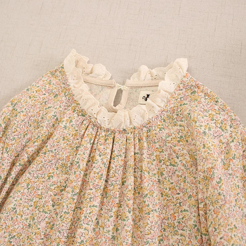 Cottagecore Mori Kei Floral Dress