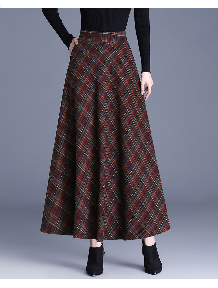 Retro Academia Plaid Skirt
