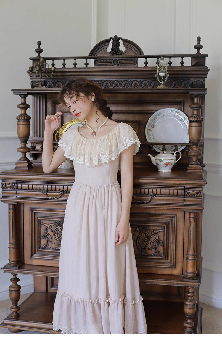 Edwardian Style Lace Patchwork Dress