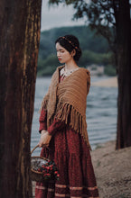 Load image into Gallery viewer, Cottagecore Knit Hooded Cloak
