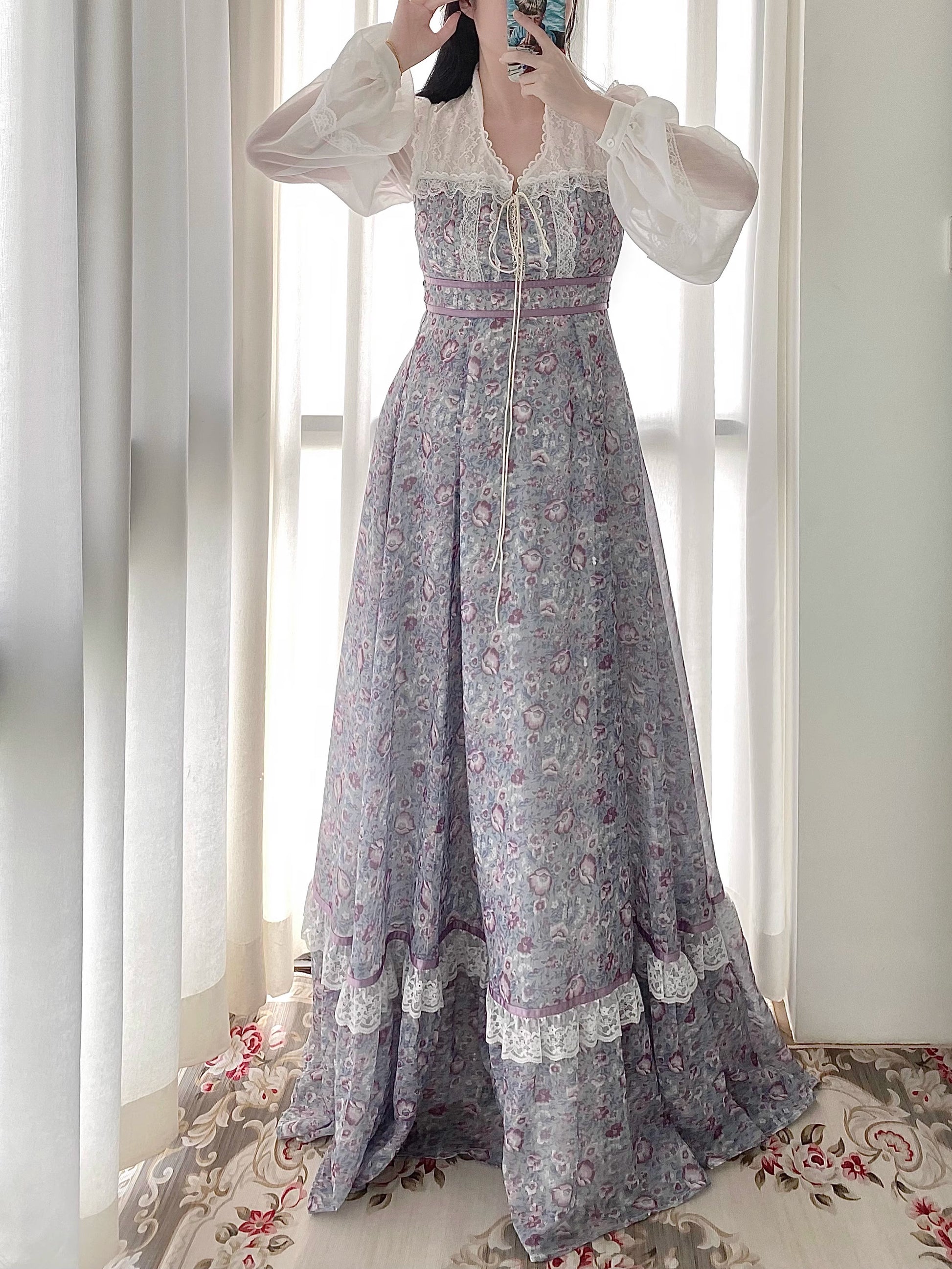 Gunne Sax Remake Floral Prairie Dress – Retro Fairy