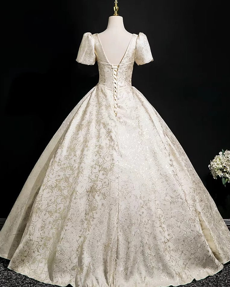 Princesscore Floral Embellished Prom Dress