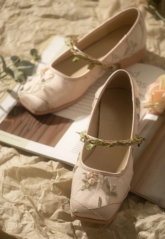 vintage shoes fairycore shoes cottagecore shoes vintage heels