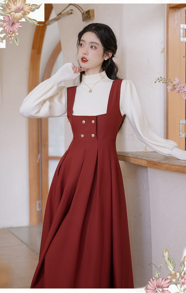 retro fashion vintage dress cottagecore dress fairycore dress academia dress librarian style