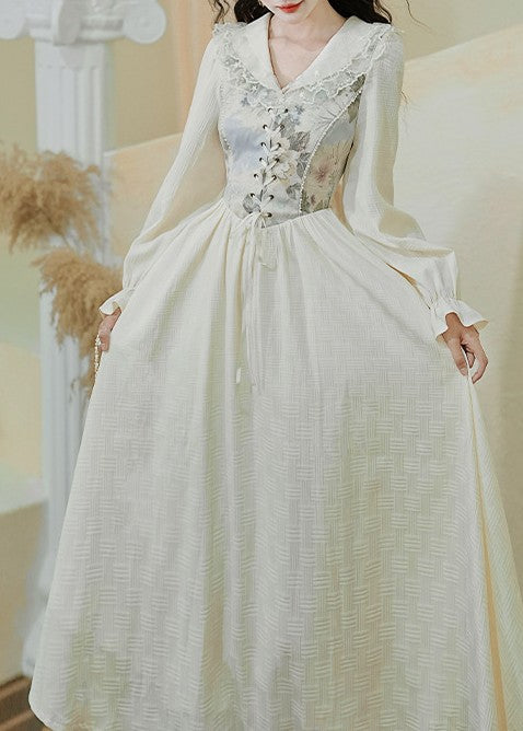 Retro Fairycore Corset Dress