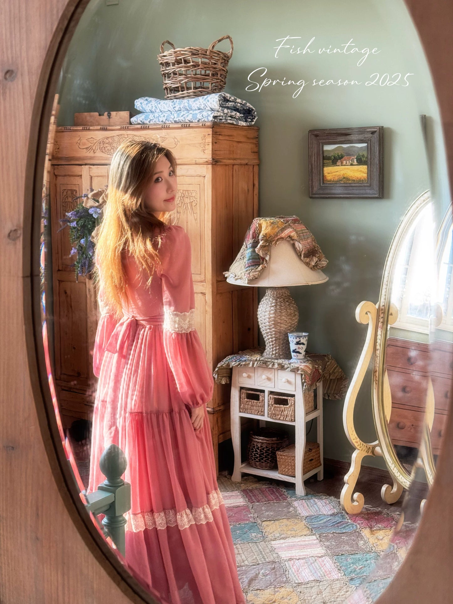 Gunne Sax Remake Pink Prairie Dress