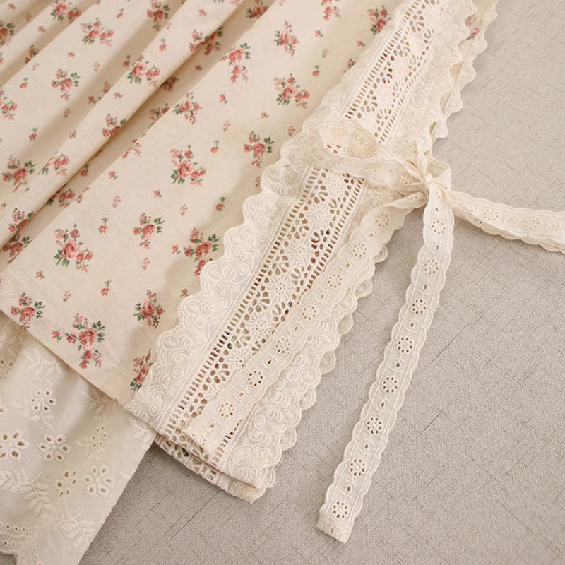 Cottagecore Mori Kei Floral Skirt