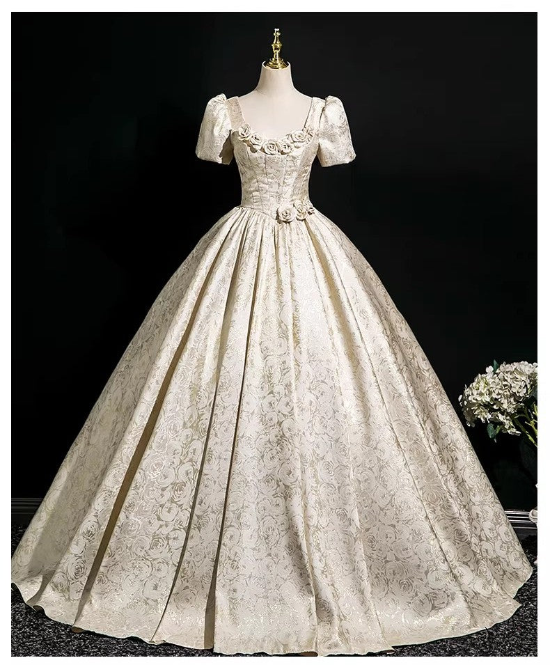 Princesscore Floral Embellished Prom Dress