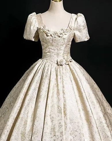 Princesscore Floral Embellished Prom Dress