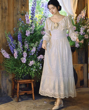 Load image into Gallery viewer, Victorian style Elegant Court Dress with Embroidery
