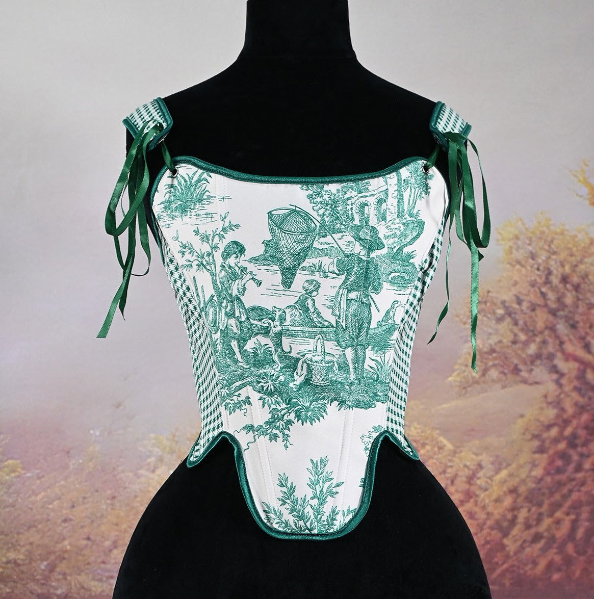 VINTAGE Corset vintage top vintage shirt handmade corset historical outfit