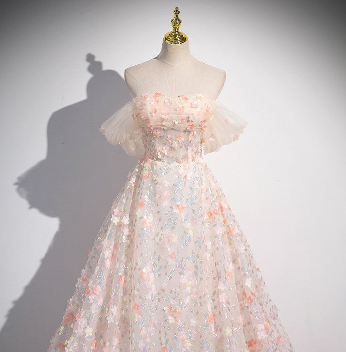 Princess Off Shoulder Tulle Prom Dress – Retro Fairy