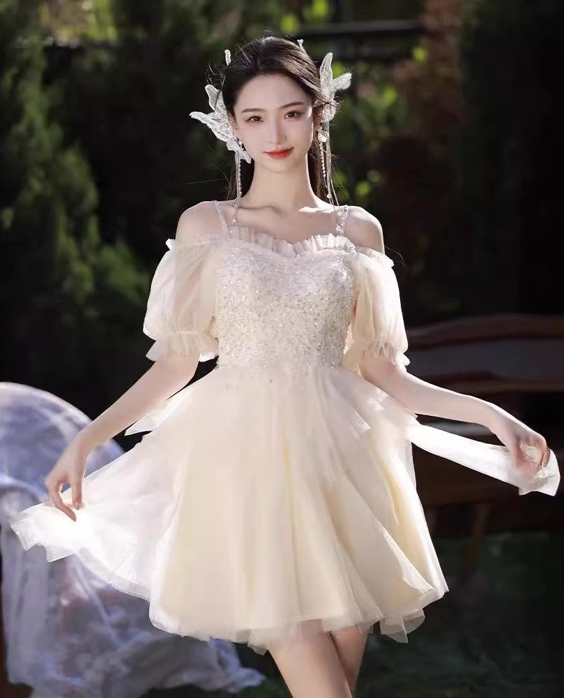 Princess Off Shoulder Homecoming Dress M